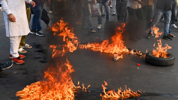 Fresh Violence In Manipur, Women Protesters Block Roads, Burn Tyres