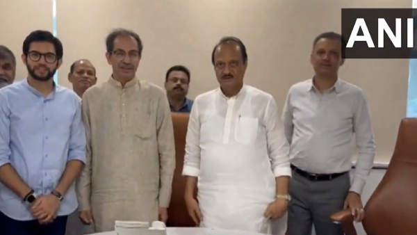 Uddhav Thackeray Meets Ajit Pawar A Day After Opposition Meet