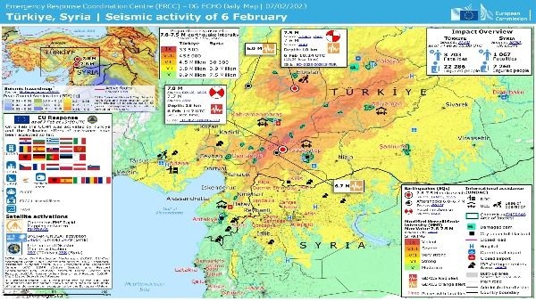 Aftershocks after Turkey earthquake