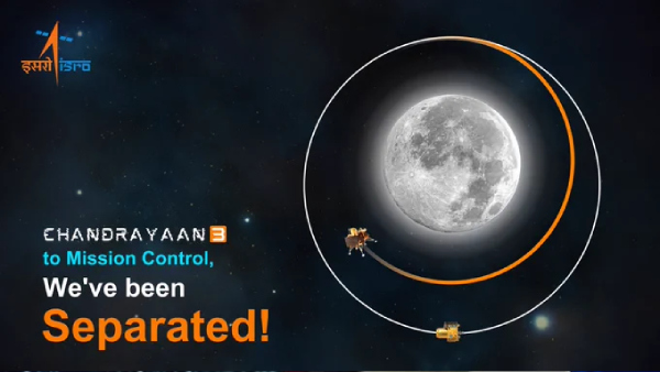 Chandrayaan-3’s Vikram Lander Separates From Propulsion Module