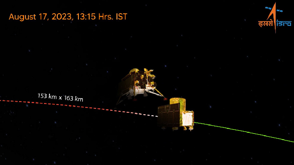 Chandrayaan-3’s Vikram Lander Separates From Propulsion Module