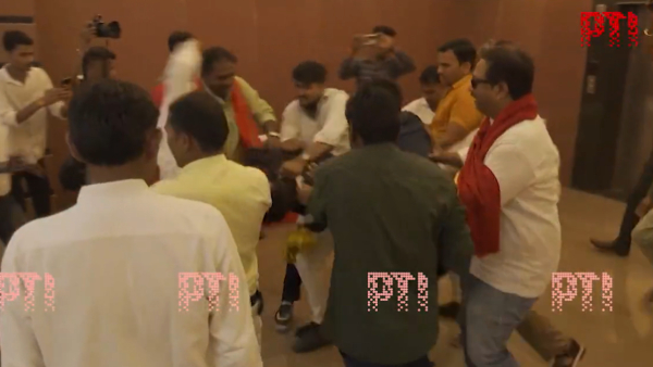 Shoe Hurled At SP leader Swami Prasad Maurya During Party Event In Lucknow