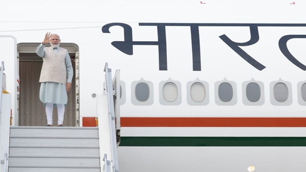 PM Modi Arrives In South Africa For BRICS Summit, Gets Traditional Welcome In Johannesburg