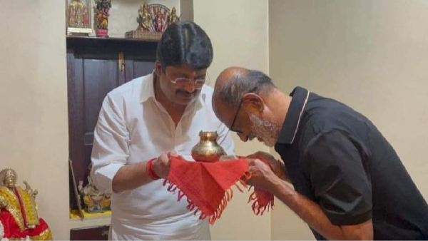 Rajinikanth Meets Raja Bhaiyya, Receives Gift Of Holy Water