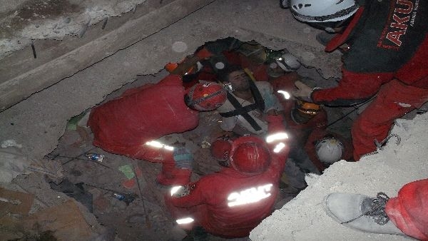 Rescue team helping victims of Turkey earthquake