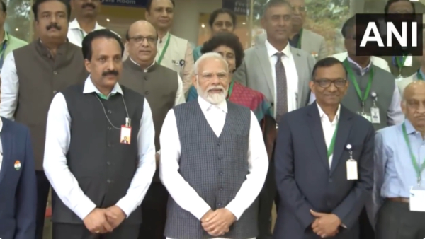 PM Modi Meets Chandrayaan-3 Team At ISRO Mission Control Complex In Bengaluru PM Modi Meets Chandrayaan-3 Team At ISRO Mission Control Complex In Bengaluru