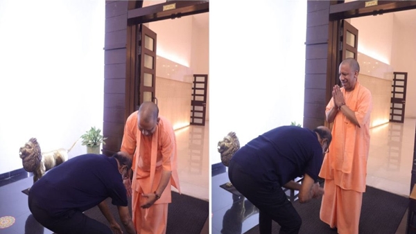 Internet Divided Over Rajinikanth Touching Yogi Adityanaths Feet: Check Netizens Reaction