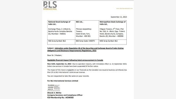 BLS International Clarifies Indian Visa Suspension For Canadian Travelers