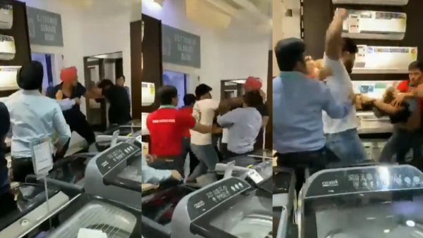 Viral Video: Scuffle Breaks Out In Delhis Croma Store Over iPhone 15 Pro Sale