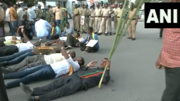 Cauvery Row: Farmers, Pro-Kannada Outfits Stage Protest In Mandya