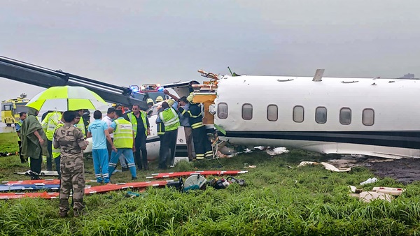 Mumbai: Private Vizag-Mumbai Plane Crashes During Landing On Runway; 8 Injured
