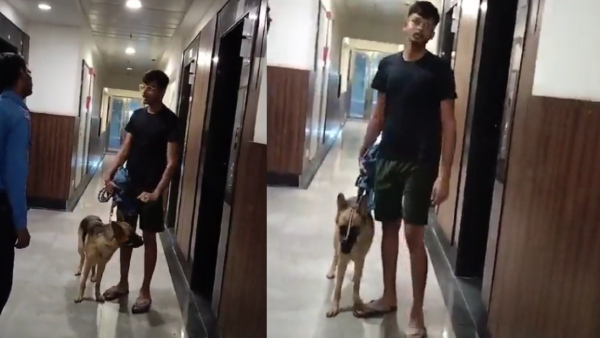 Noida Dog Owner Argues With Resident Over Using Lift, Video Goes Viral