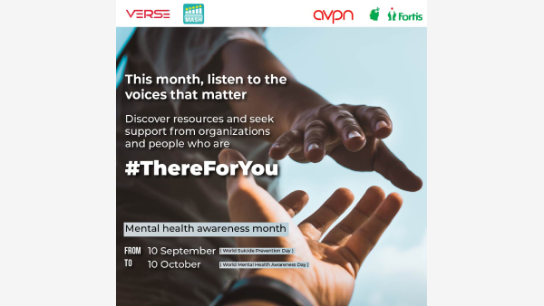 VerSe Innovation Takes The Helm with There For You Campaign for Mental Health Awareness