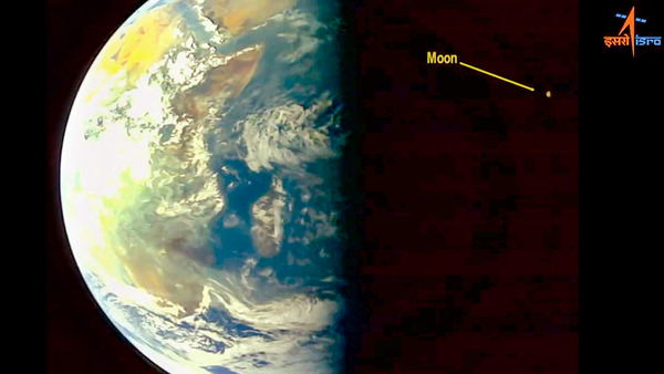 ISRO: Aditya-L1, destined for the Sun-Earth L1 point, takes a selfie and images of the Earth and the Moon. (PTI Photo)