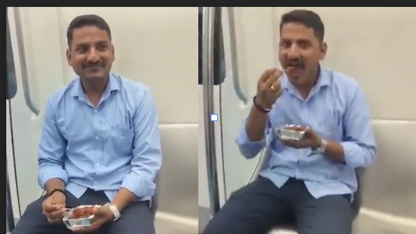 Caught On Camera: Bengaluru Man Fined Rs 500 For Eating Gobi Manchurian In Metro