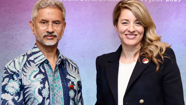 External Affairs Minister S. Jaishankar with Minister of Foreign Affairs of Canada Melanie Joly