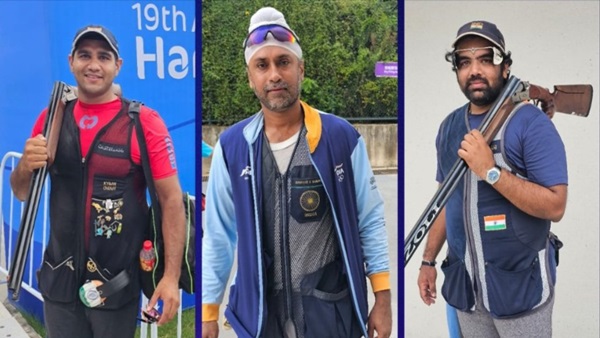 India Bags 7th Medal In Shooting As Mens Trio Win Gold In Trap-50 Event In Asian Games