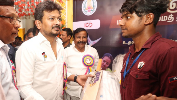 Surprise gifts given by Udhayanidhi Stalin to Adi Dravidar students in Salem!