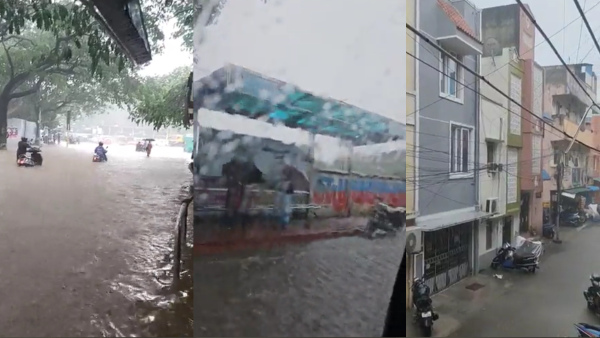 Heavy Rains Lashes Chennai: Check Latest Weather Report & Visuals