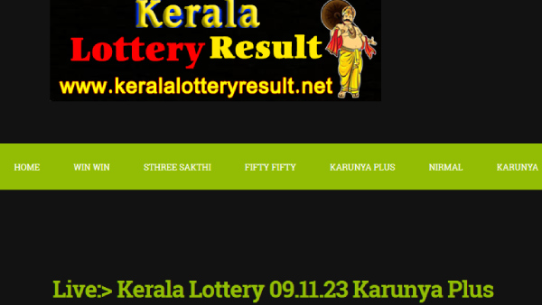 Karunya KN-495 Winning Numbers: Check Kerala Lottery Results For Nov 9