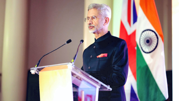 External Affairs Minister S. Jaishankar addresses the Indian community at a Diwali reception, in London, United Kingdom.