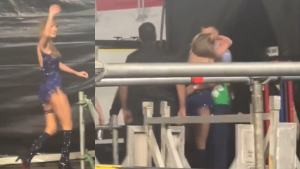Who Is Travis Kelce? Viral Video Shows Taylor Swift Sharing A Passionate Kiss Backstage With NFL Star
