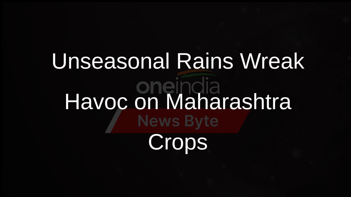 Unseasonal Rains Wreak Havoc on Maharashtra Crops