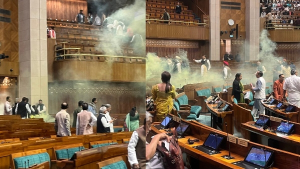 Security Breach In Lok Sabha Chamber Of New Parliament Building: Two Detained, Color Bomb Seized