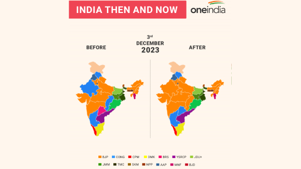 BJP Paints MP, Chhattisgarh And Rajasthan Saffron With Hindi Heartland Wins