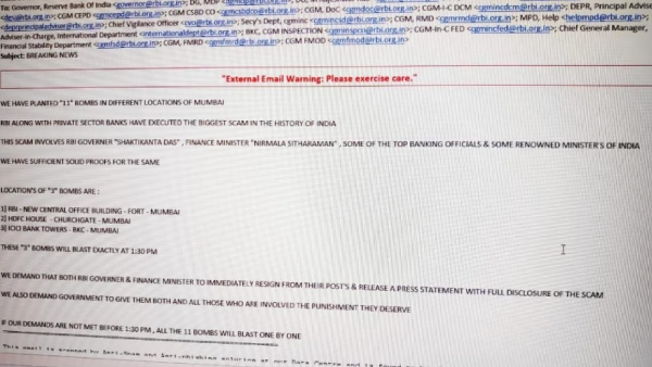 Bomb Threats Mumbai: 11 Locations Including Three Banks Targeted