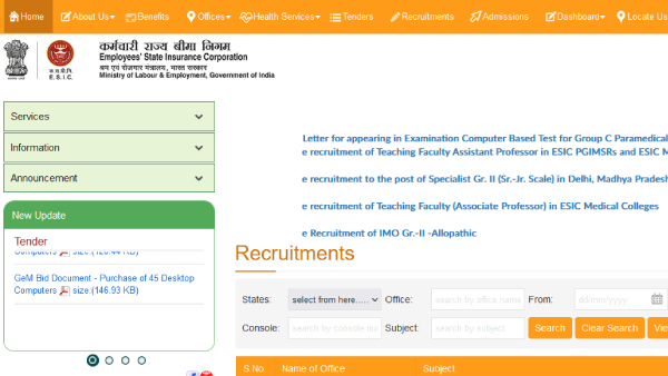 ESIC Paramedical Admit Card 2023 OUT: Check Steps To Download Hall Ticket @ esic.gov.in/recruitments