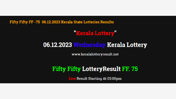Kerala Lottery Winning Numbers For Fifty Fifty (FF-75): Check Results For Dec 6
