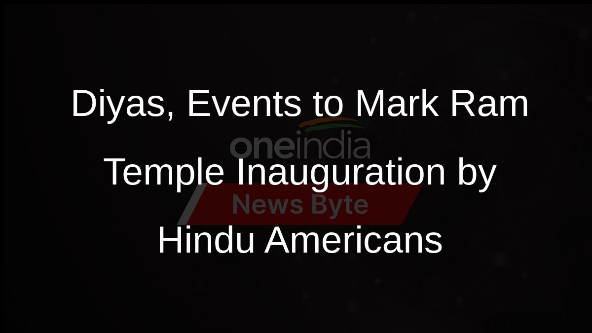 Diyas, Events to Mark Ram Temple Inauguration by Hindu Americans
