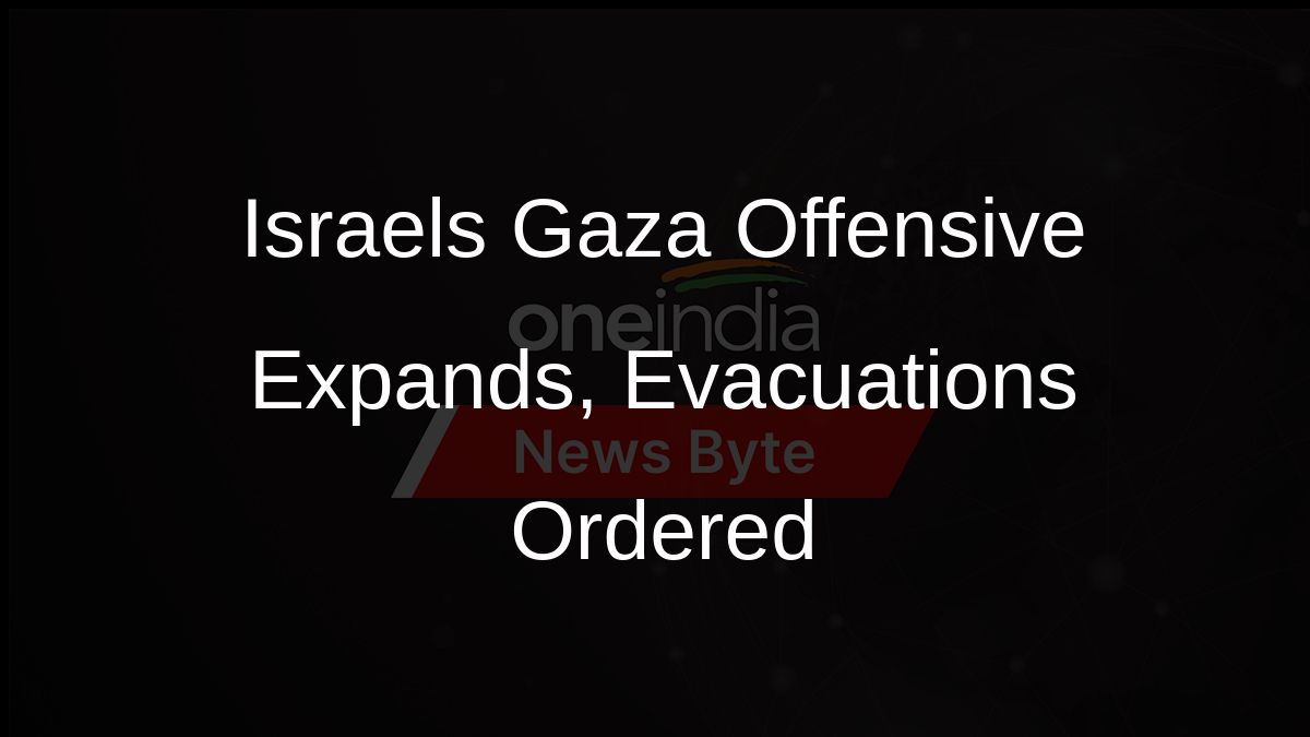 Israels Gaza Offensive Expands, Evacuations Ordered