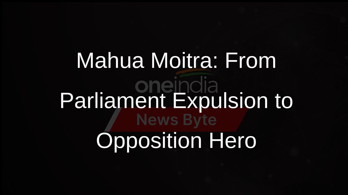 Mahua Moitra: From Parliament Expulsion to Opposition Hero