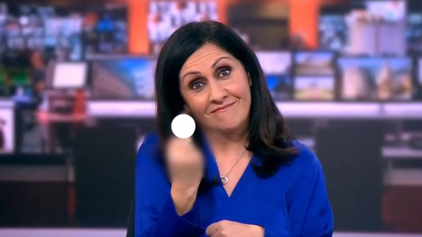 Im Sorry! BBC Anchor Apologizes After Showing Middle Finger On Live TV