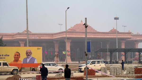  Temple Town Ayodhya Under Tight Security Ahead of PM Modis Visit 