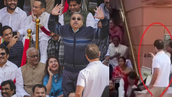 Rahul Gandhi Films Kalyan Banerjees Mimicry Of Jagdeep Dhankar; BJP Reacts Strongly