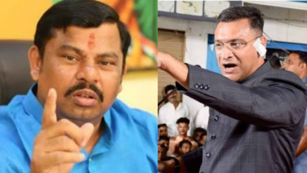 Telangana: BJP MLA Raja Singh Refuses To Take Oath With Owaisi As Protem Speaker Telangana: BJP MLA Raja Singh Refuses To Take Oath With Owaisi As Protem Speaker