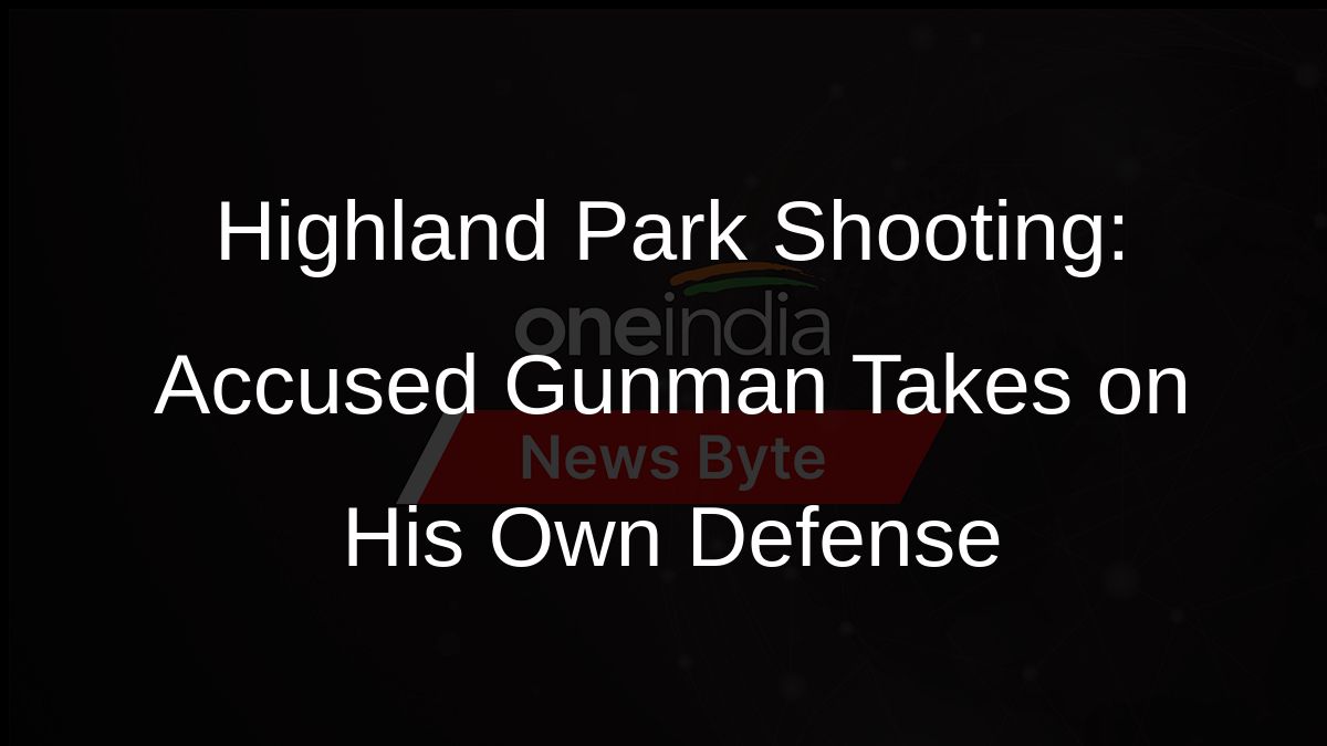 Highland Park Shooting: Accused Gunman Takes on His Own Defense