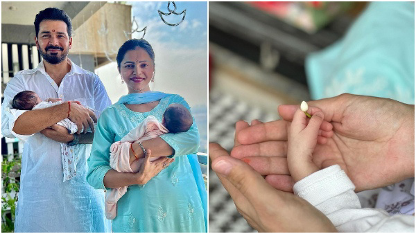 Rubina Dilaik, Abhinav Shukla Reveal Names Of Twin Daughters As They Turn A Month Old