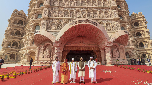 India Declared Freedom From Slave Mentality: Modi After Inaugurating Swarved Mahamandir India Declared Freedom From Slave Mentality: Modi After Inaugurating Swarved Mahamandir