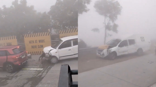 Yamuna Expressway Accident: 1 Dead, Several Injured After Dense Fog Causes Vehicle Pile-Up