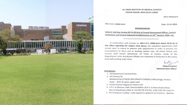 AIIMS Reverses Holiday Order