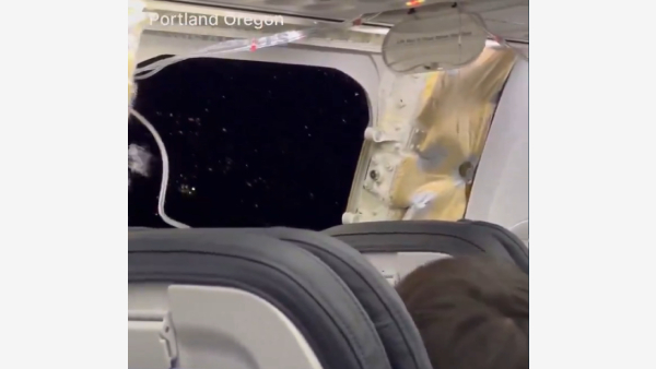 WATCH: Alaska Plane Door Blows Out, Creating A Mid-Air Nightmare