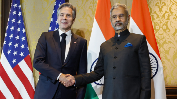 Antony Blinken with Indian Foreign Minister Subrahmanyam Jaishankar