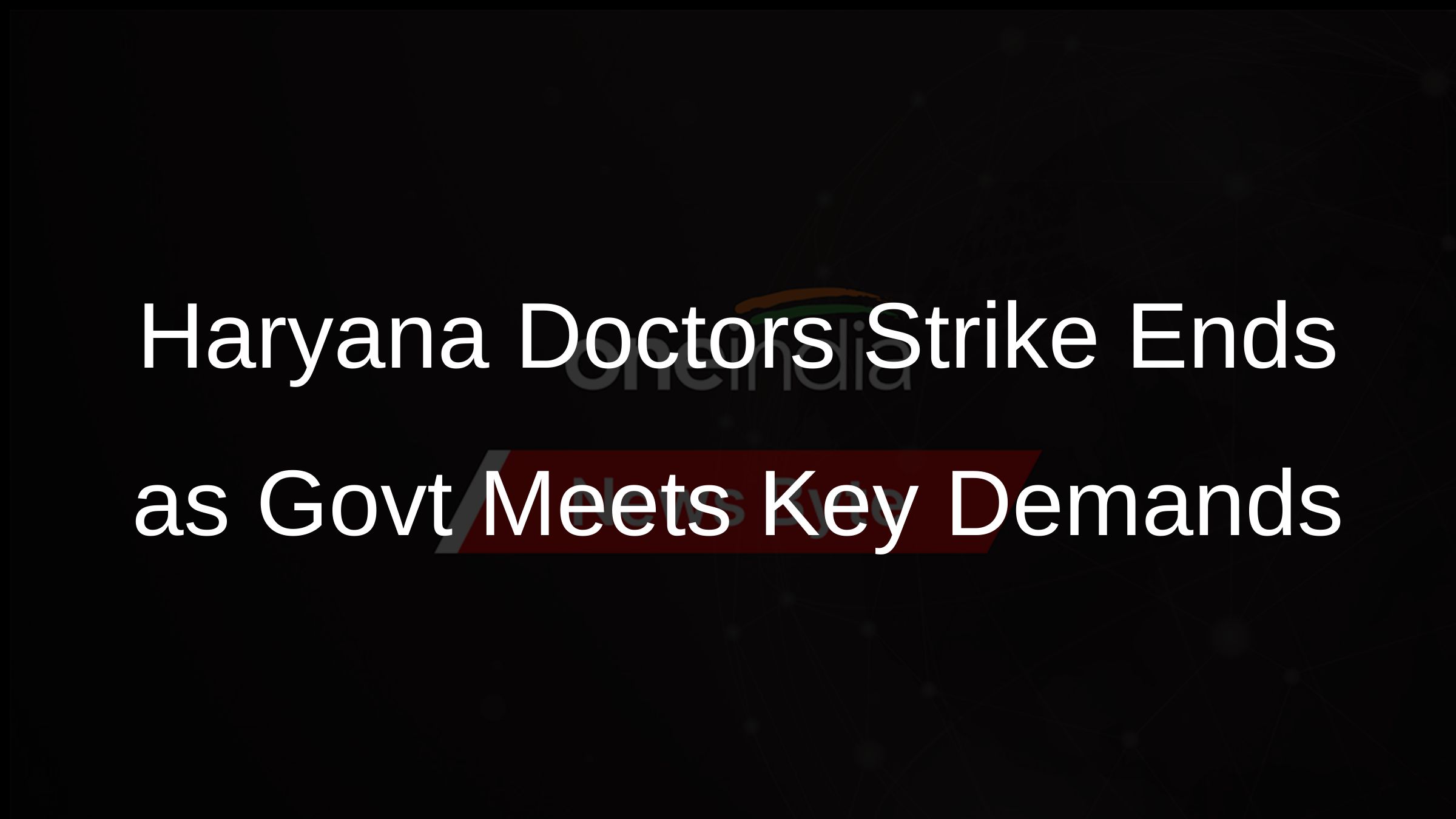 Haryana Doctors Strike Ends as Govt Meets Key Demands
