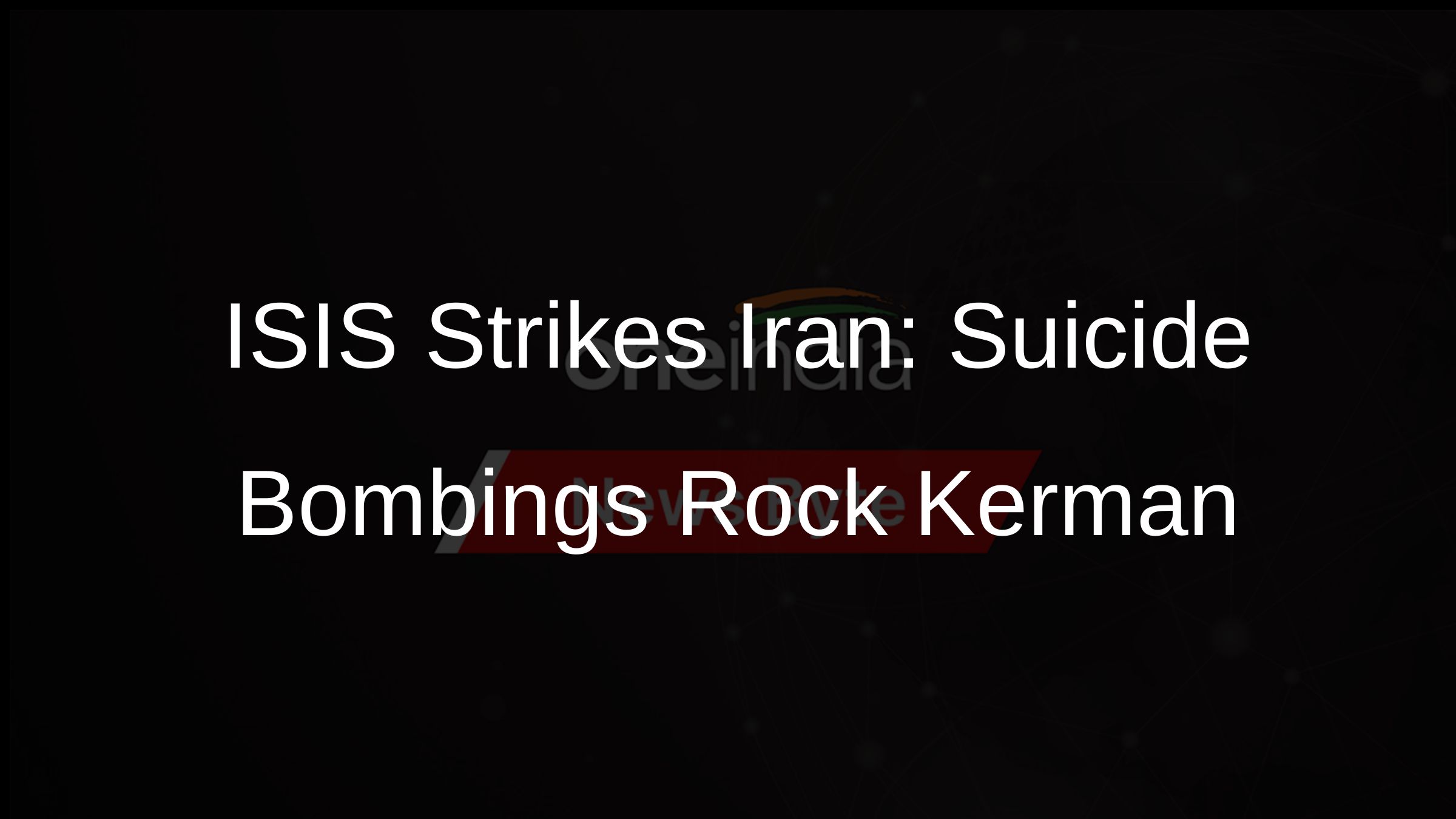 ISIS Strikes Iran: Suicide Bombings Rock Kerman