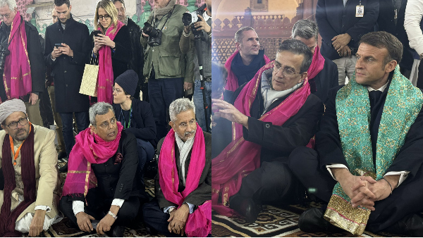 Macron, Jaishankar visits Dargah