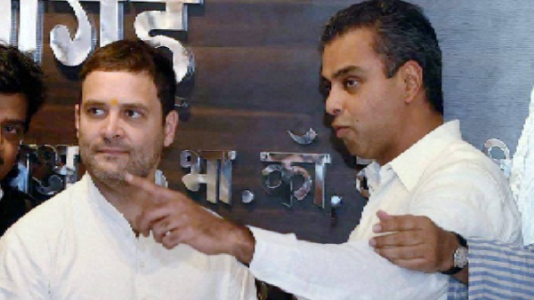 Congress MP Rahul Gandhi and Milind Deora (File Photo)